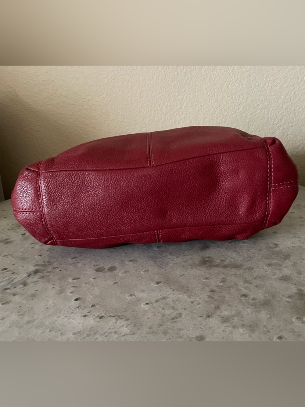 Gorgeous Coach Pebbled Leather Bag Purse In EUC - Picture 5 of 16